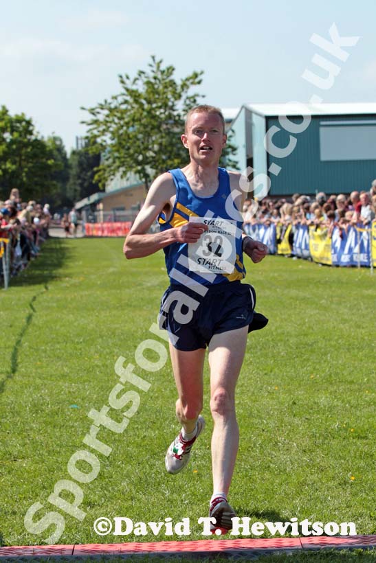 Alan Buckley (Leeds City) 5th in the Blaydon Races, June 9th.